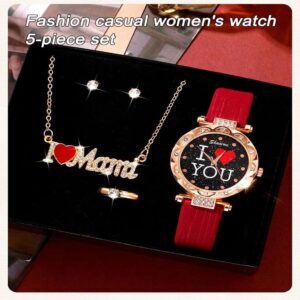 Mother's Day Watch and Necklace Gift Set