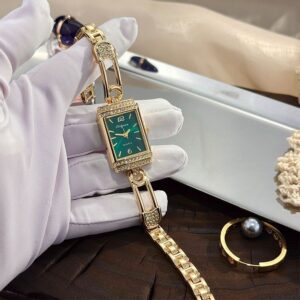 Slim Gold Rectangular Minimalist Watch