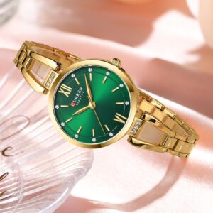 Emerald Green Dial Luxury Gold Watch