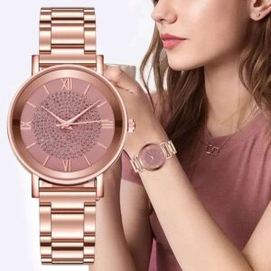 Rose Gold Crystal Pavé Women's Watch