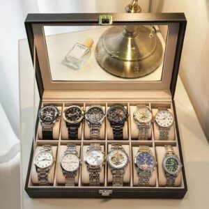 Premium LED Illuminated Watch Display Case
