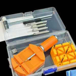 Orange Handled Watch Repair Tool Kit in Case